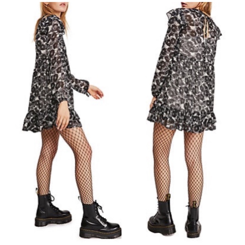 Free People These Dreams Mini Dress Size S Black - Picture 3 of 8